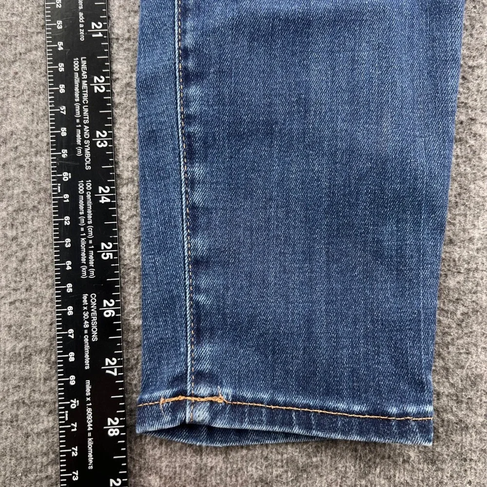 Madewell Curvy High-Rise Skinny Jeans Blue Tencel Blend Size 26 Ankle Boho Chic